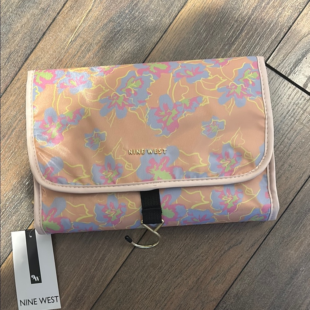 Nine West Floral Pink Toiletry Bag